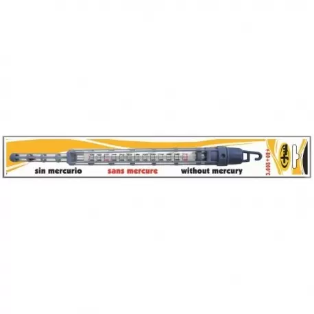 Pastry Chef's Boutique M30570 Sugar Thermometer - Glass Body and Plastic Outside +80ºC to +200ºC Thermomethers