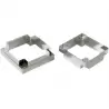 Pastry Chef's Boutique M7660 Stainless Steel Square Tart Cutter for 7.5 cm Square Tarts Finger & Individual Tart Rings