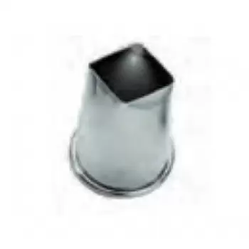 Pastry Chef's Boutique 02507 Stainless Steel Mini Almond Paste Ganache Cutter - Square 2.2 cm - High 6 cm Specialty Cookie C...