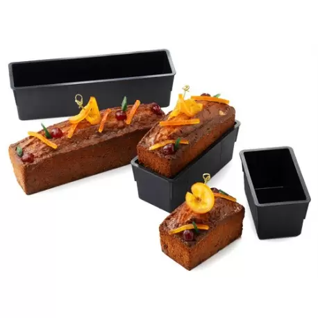 Matfer Bourgeat 345071 Matfer Bourgeat Exoglass® Loaf Mold - L 5 1/2"x W 3 1/6"x H 3 1/6"- Cap. 27 oz. Exoglass Molds