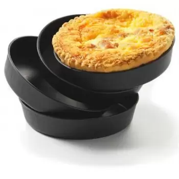 Matfer Bourgeat 345110 Matfer Bourgeat Exoglass® Quiche Mold - H 20 mm x 100 mm - Pack of 12 Exoglass Molds