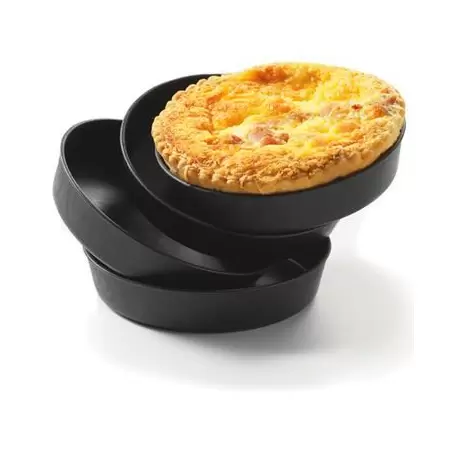 Matfer Bourgeat 345110 Matfer Bourgeat Exoglass® Quiche Mold - H 20 mm x 100 mm - Pack of 12 Exoglass Molds