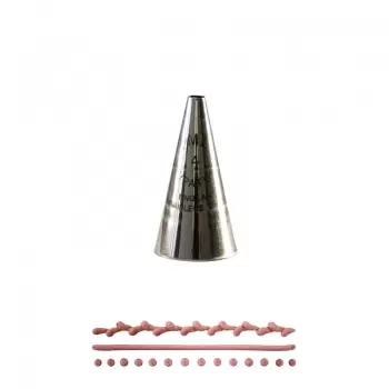 PME XST4 Stainless Steel High Definition Pastry Writing Tip - XST4 - 4 mm Writing Pastry Tips