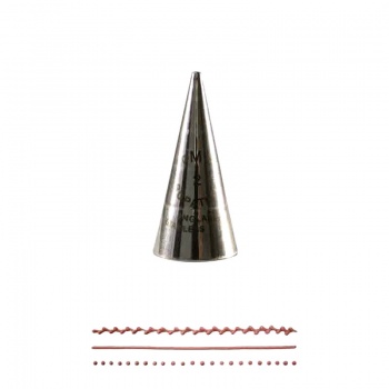 PME XST2 Stainless Steel High Definition Pastry Writing Tip - XST2 - 2mm Writing Pastry Tips