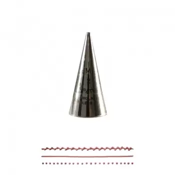 PME XST2 Stainless Steel High Definition Pastry Writing Tip - XST2 - 2mm Writing Pastry Tips