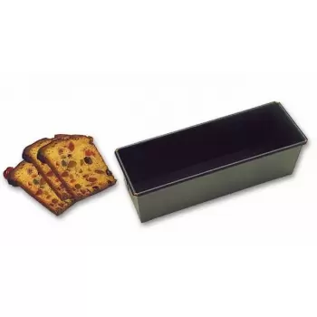 Matfer Bourgeat 331073 Matfer Bourgeat Exopan Steel Non-Stick Straight Bread or Cake Loaf Pan Mold - 7 1/8" x 3 1/6" x 3 1/6"...