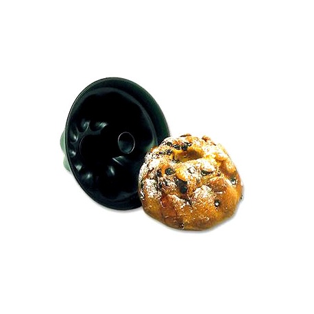 Matfer Bourgeat 331125 Matfer Bourgeat Exopan Steel Non-Stick Kughelhof Mold - Ø 9 1/2 x 4 3/4 - 100 oz. Kugelhopf Mold