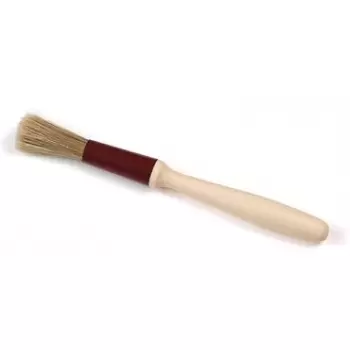 Matfer Bourgeat 116020 Matfer Bourgeat Natural Bristtle Round Pastry Brush - 1/2'' Wide - Bristle length 2'' Pastry Brush