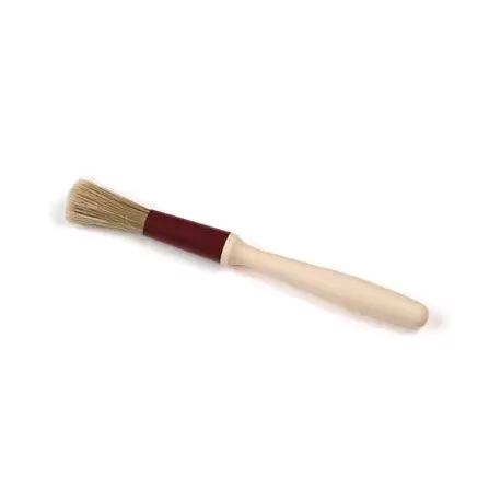 Matfer Bourgeat 116020 Matfer Bourgeat Natural Bristtle Round Pastry Brush - 1/2'' Wide - Bristle length 2'' Pastry Brush