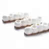 Pavoni PX4352 Pavoflex BACHOUR - PELOTA 3D Eclair Professional Silicone Mold - 130 x 32 x 28 mm - 14 Cavity - 90 ml - 300 x 4...