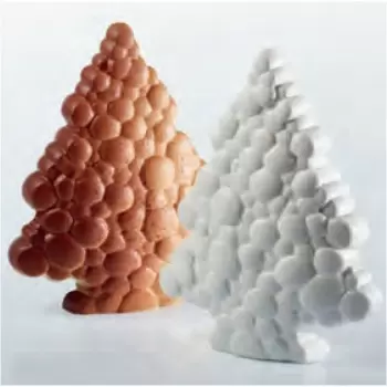 Pavoni KT152 Pavoni Thermoformed Mold - BOLLA - Christmas Trees Ø 160x 65mm H - Weight: 250 g -  Holidays Molds
