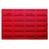 Pavoni FF13 Pavoni Microperforated Eclair Silicone Mat for Bread and Viennsoiseries - 600 mm x 400 mm - 24 Indents - 125x25x5...