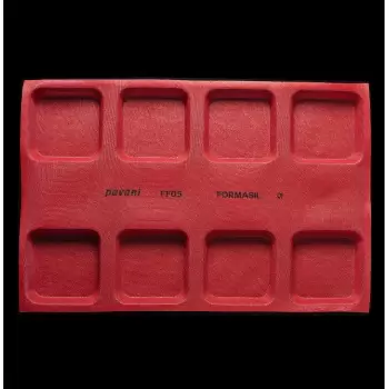 Pavoni FF05 Pavoni Microperforated Silicone Mold - Deep Square Loaf Mold for Bread and Viennoiseries - 600 mm x 400 mm - 8 In...