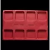 Pavoni FF05 Pavoni Microperforated Silicone Mold - Deep Square Loaf Mold for Bread and Viennoiseries - 600 mm x 400 mm - 8 In...