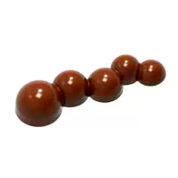 Chocolate World CW1883 Polycarbonate Bubble Bar by the Dutch Pastry Team Chocolate Mold - 100 x 30 x 20 mm - 28gr - 1x7 Cavit...