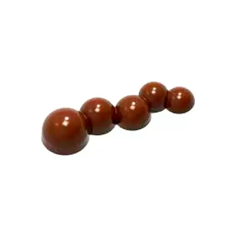 Chocolate World CW1883 Polycarbonate Bubble Bar by the Dutch Pastry Team Chocolate Mold - 100 x 30 x 20 mm - 28gr - 1x7 Cavit...
