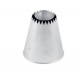 Martellato BXB02 Stainless Steel Sultan Pastry Tip Nozzle - Flat Cone Specialty Pastry Tips