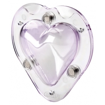 HEART Polycarbonate Single Heart Chocolate Mold - 9 x 9 x 8.5 cm Valentine Molds