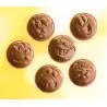 Chocolate World CW1531 Polycarbonate Smile Emoji Faces Chocolate Mold - 35 x 35 x 7 mm - 5.8gr - 3x6 Cavity - 275x135x24mm Th...