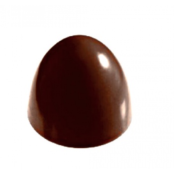 Chocolate World CW1292 Polycarbonate American Small Truffle Chocolate Mold - 35 x 35 x 30 mm - 25gr - 3x7 Cavity - 275x135x24...