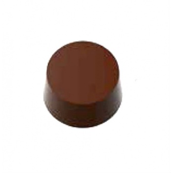 Chocolate World CW1000L41 Magnetic Polycarbonate Circle Chocolate Mold - Ø30 mm - 30 x 30 x 15.5 mm - 12gr - 3x6 Cavity - 275...