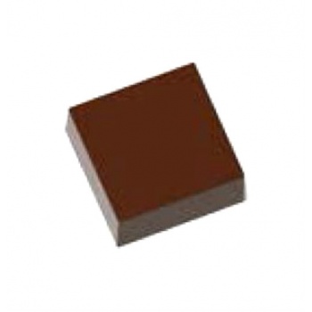 Chocolate World CW1000L42 Magnetic Polycarbonate Square Chocolate Mold - 30 x 30 x 11 mm - 11.5gr - 1x14 Cavity - 275x135x24m...