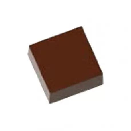 Chocolate World CW1000L42 Magnetic Polycarbonate Square Chocolate Mold - 30 x 30 x 11 mm - 11.5gr - 1x14 Cavity - 275x135x24m...