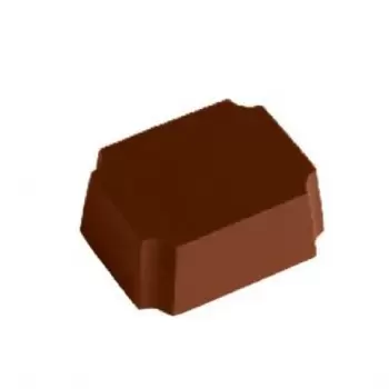 Chocolate World CW2000L02 Magnetic Polycarbonate Rectangular Bar Chocolate Mold - 35 x 28 x14 mm - 14gr - 4x5 Cavity - 275x17...