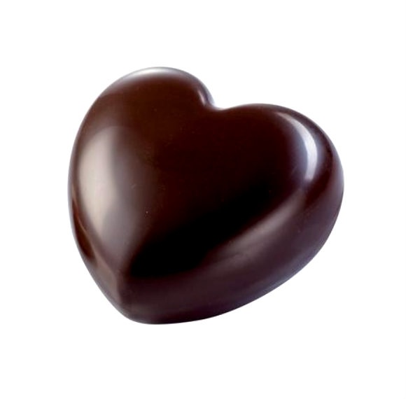 Martellato MA1996 Polycarbonate Big Heart Chocolate Mold - 6