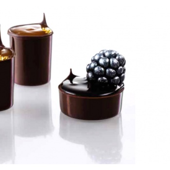 Polycarbonate Minichocofill Cones  Chocolate Cones Petits Fours Mold - 20 pcs -  Ø32 h37 mm