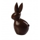 Martellato MAC616S Thermoformed Easter Rabbit Chocolate Mold - 90x60x152 mm - 100 gr Easter Molds