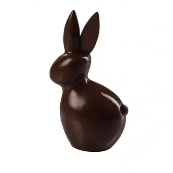 Martellato MAC616S Thermoformed Easter Rabbit Chocolate Mold - 90x60x152 mm - 100 gr Easter Molds