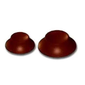 Cabrellon 17097 Polycarbonate Holder for Chocolate Egg Mold Ø105 x 35 mm and Ø245 x 135 mm - 2 Cavity - 2x5gr - 275x175mm Eas...