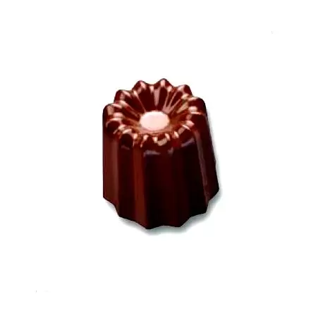 Cabrellon 11981 Polycarbonate Chocolate Mold Mini Canneles Ø 30 h 22 mm - 5x8 pc 9gr -275x175x26mm Modern Shaped Molds