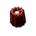 Matfer Bourgeat Polycarbonate Small Cannele Chocolate Mold Sheet