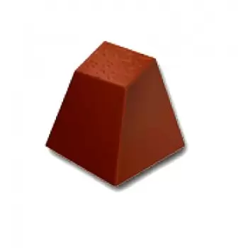Cabrellon 16887 Polycarbonate Chocolate Mold Twisted Square 25x25x25mm - 5x7 Cavity - 12gr - 275x175 mm Modern Shaped Molds