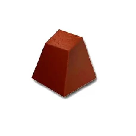 Cabrellon 16887 Polycarbonate Chocolate Mold Twisted Square 25x25x25mm - 5x7 Cavity - 12gr - 275x175 mm Modern Shaped Molds