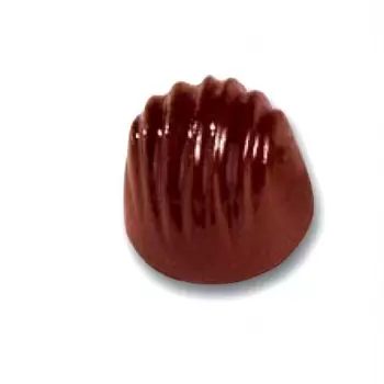 Cabrellon 6522 Polycarbonate Chocolate Mold Striped Dome Praline Mold - Ø28x23 mm - 5x7 pc - 12 gr - 275x205 mm Traditional M...
