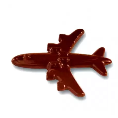 Cabrellon 1759 Polycarbonate Airplane Chocolate Mold - 75x61mm - 4+4 Cavity - 4 Whole fig - 8 gr - 275x175mm Themed Molds