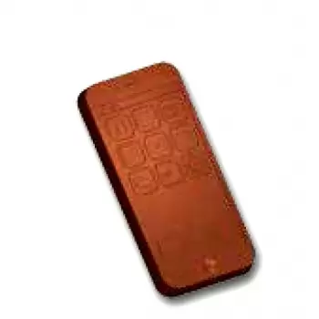 Cabrellon 16611 Polycarbonate Smartphone Chocolate Mold - 110x52x10mm - 4 Cavity - 63 gr - 275x135mm Themed Molds