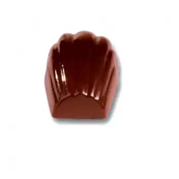 Cabrellon Car 457 Polycarbonate Madeleine Chocolate Mold - 38x27x15mm - 4x8 Cavity - 12 gr - 275x175mm Traditional Molds