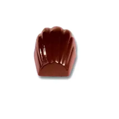 Cabrellon Car 457 Polycarbonate Madeleine Chocolate Mold - 38x27x15mm - 4x8 Cavity - 12 gr - 275x175mm Traditional Molds