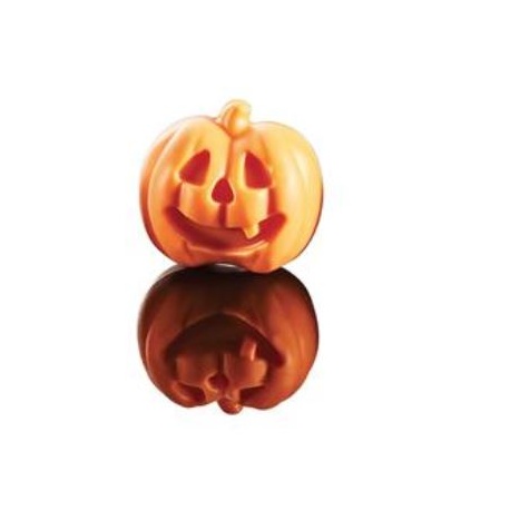 Martellato MA1992 Polycarbonate Halloween Pumpkin Chocolate Mold - Double Mold - 34x31x15mm - 9+9 gr - 12+12 Cavity - 12 Whol...