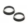 Silikomart 52.244.20.0165 Silikomart Professional TARTE RING Ø150 mm - Set of 2 Rings - Black Round Tart Ring