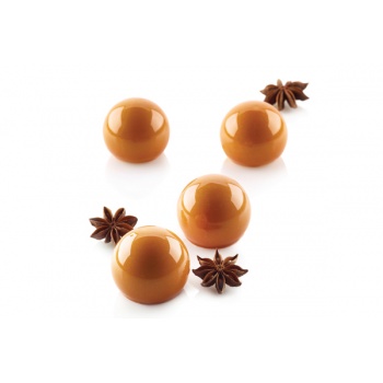 Silikomart 36.258.87.0065 Silikomart Professional TRUFFLES 40 Silicone Truffles Spheres Mold - Ø 42 x 36 mm - 40 ml - 15 Cavi...