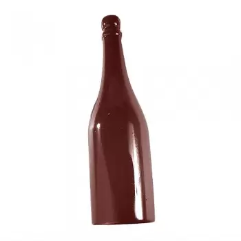 Chocolate World HA1142 Polycarbonate Chocolate Champagne Bottle Single Mold - 310 mm x 87 mm Object Mold