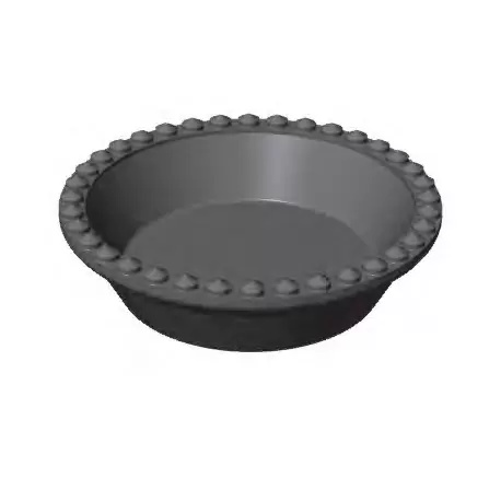 PAVONI Cookmatic Round Tart Shell Plates - ø 90 x 21 mm - 8 Cavity