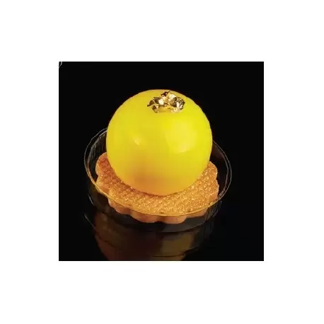 Pastry Chef's Boutique VM1 Clear Plastic Mini Dish for Pastries - Round - Ø 42 x 8 mm - 200 pcs Mono Cake Boards