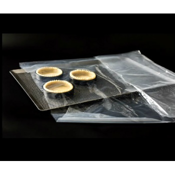 Pastry Chef's Boutique SR200269 Clear Dough Sheet Pans PEBD Plastic Bags 550 x 780 mm - 35 Microns - 100 pcs Acetate Rolls & ...