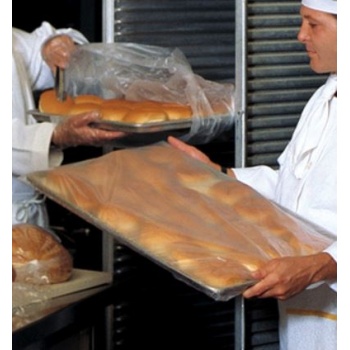 Pastry Chef's Boutique SR0025 High Density Dough Sheet Pans Plastic Bags - 500 x 700 mm - 45 Microns - 100 pcs Acetate Rolls ...